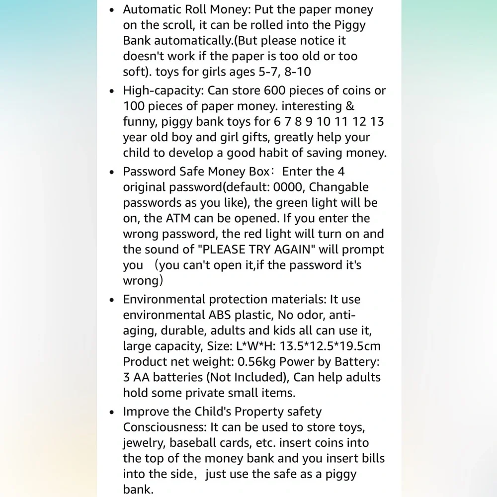 ELECTRONIC Piggy bank 💰 - Picture 3 of 9